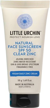 Little+Urchin+Natural+Clear+Zinc+Sunscreen+SPF50+50g