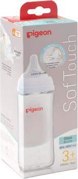 Pigeon-SofTouch-III-Glass-Baby-Bottle-240ml on sale