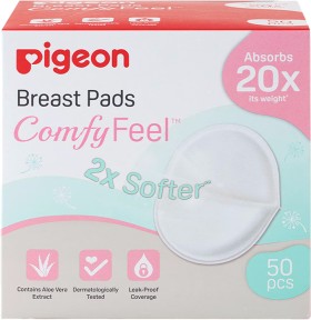 Pigeon-ComfyFeel-Disposable-Breast-Pads-50-Pack on sale