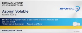 Apohealth-Aspirin-Soluble-300mg-60-Tablets on sale