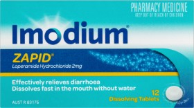 Imodium+Zapid+2mg+for+Diarrhoea+Relief+12+Dissolving+Tablets