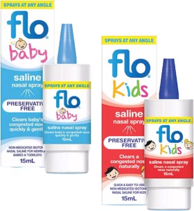 Flo+Baby+and+Kids+Saline+Nasal+Spray+15ml+Varieties