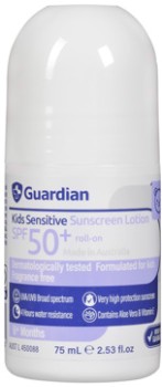 Guardian+Kids+Sensitive+Sunscreen+SPF+50%2B+Roll-on+75mL