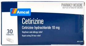 Amcal+Cetirizine+10mg+30+Tablets