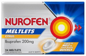 Nurofen+Meltlets+200mg+Citrus+Flavour+24+Meltlets