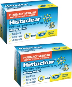 Histaclear+Allergy+Relief+10mg+30+Capsules