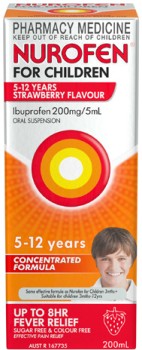 Nurofen+For+Children+5-12+Years+Strawberry+Flavour+200mL