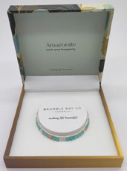 Bramble+Bay+Amazonite+Bracelet+Twin+Set