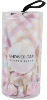 Wicked+Sista+Shower+Cap+In+Gift+Cylinder+Pastel+Gingham