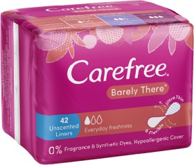 Carefree+Barely+There+Unscented+Liners+42+Pack