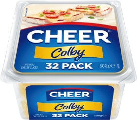 Cheer+Cheese+Slices+32+Pack+Selected+Varieties