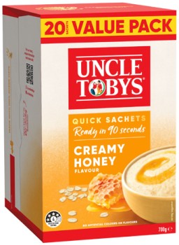 Uncle+Tobys+Oats+Quick+Sachets+20+Value+Pack+Selected+Varieties