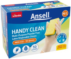 Ansell+Handy+Clean+Disposable+Gloves+50+Pack