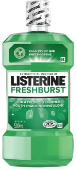 Listerine+Antibacterial+Mouthwash+500mL+Selected+Varieties