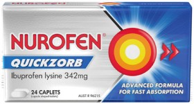 Nurofen+Quickzorb+Ibuprofen+Lysine+342mg+Caplets+24+Pack%2A%2A