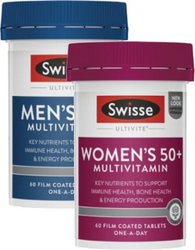 Swisse+Ultivite+50%2B+Multivitamin+Tablets+60+Pack