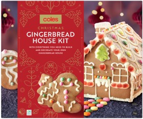 Coles-Christmas-Gingerbread-House-Kit-1kg on sale