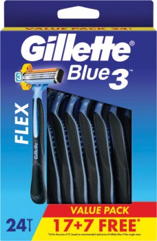 Gillette+Men%26%23039%3Bs+Blue+3+Disposable+Razors+24+Pack