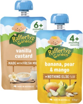 Rafferty%26%23039%3Bs+Garden+4%2B+Months%2C+6%2B+Months+or+8%2B+Months+Baby+Food+Pouch+120g