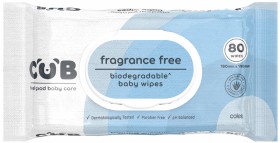 CUB+Fragrance+Free+Baby+Wipes+80+Pack