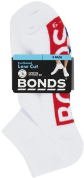 Bonds+Men%26%23039%3Bs+Logo+Low+Cut+Socks+3+Pack