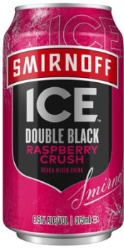 NEW+Smirnoff+Ice+Double+Black+Raspberry+Crush+6.5%25+Cans+4x375mL