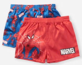 2+Pack+Spider-Man+License+Satin+Boxers