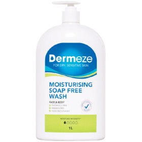 Dermeze+Moisturising+Soap+Free+Wash+1+Litre