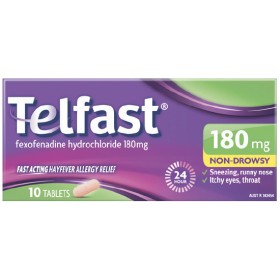 Telfast+Hayfever+Allergy+Relief+180mg+Tablets+Pk+10%26dagger%3B