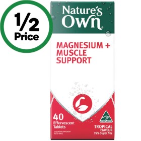 Nature%26rsquo%3Bs+Own+Magnsium+%2B+Muscle+Support+Effervescent+Tablets+Pk+40%26dagger%3B