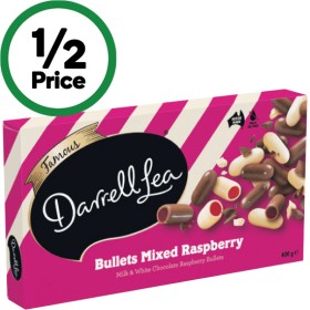 Darrell-Lea-Raspberry-Chocolate-Bullets-400g on sale