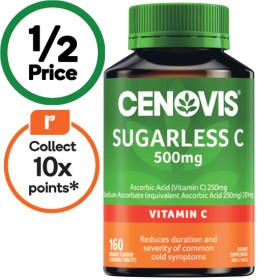 Cenovis+Sugarless+C+500mg+Chewable+Tablets+Pk+160%7E