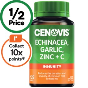 Cenovis+Echinacea%2C+Garlic%2C+Zinc+%2B+C+Tablets+Pk+125%7E