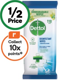 Dettol+Disinfectant+Wipes+Pk+110