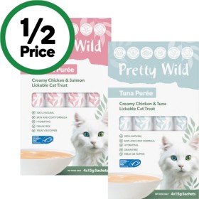 Pretty+Wild+Creamy+Puree+Cat+Treats+Pk+4+x+15g