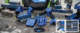 Kincrome+Hammer+Drill%2C+Impact+Driver+%26amp%3B+Accessory+Combo