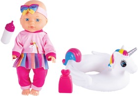 Lunabebe+29cm+Baby+Doll+with+Unicorn+Floatie