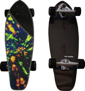 Swifte+29x8.5%26ldquo%3B+Cruiser+Board+-+Black+Tye+Dye