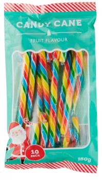 10-Pack-Fruit-Flavour-Candy-Canes-150g on sale