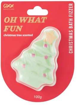 OXX-Bodycare-Oh-What-Fun-Christmas-Bath-Fizzer-Christmas-Tree-Scented on sale