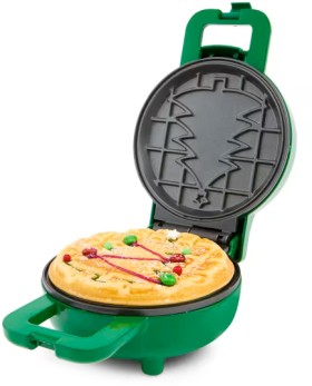 Mini+Christmas+Tree+Waffle+Maker+-+Green