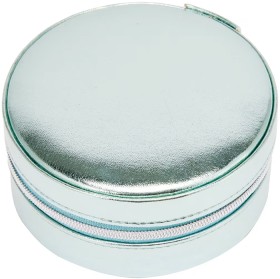 Green-Round-Zip-Jewellery-Box on sale