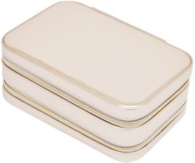 Champagne-Medium-Zip-Jewellery-Box on sale