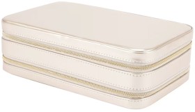 Champagne-Zip-Jewellery-Box-Large on sale