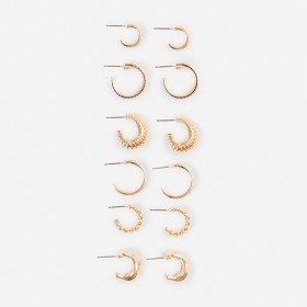 6-Pack-Chunky-Mini-Hoop-Earrings on sale