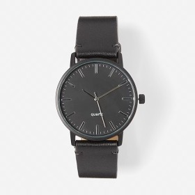 Analogue+PU+Watch+-+Black