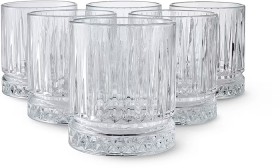 6-Clear-Manhattan-Tumbler-Glasses on sale