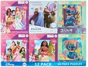 12+Pack+48+Piece+Disney+Puzzles+-+Assorted