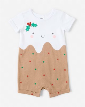 Christmas-Pudding-Romper on sale