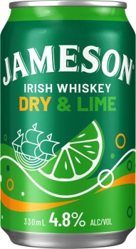 Jameson+Smooth+Dry+Lime+4.8%25+Cans+330mL